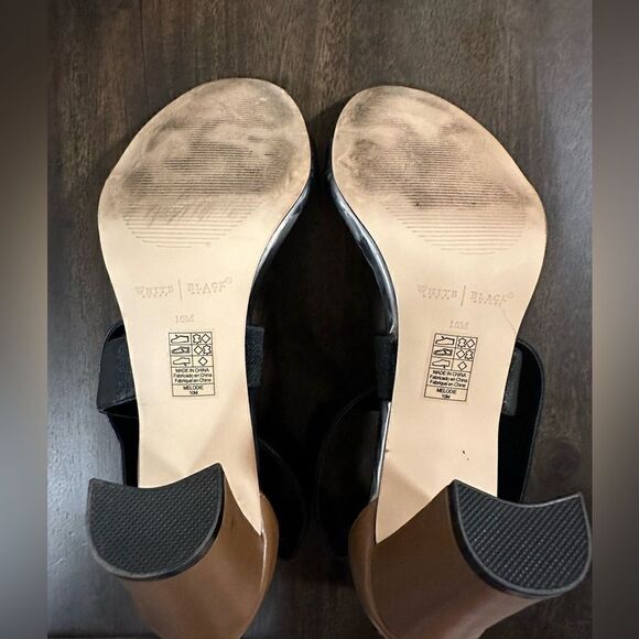 WHBM Leather Colorblock “Melodie” heel size 10 - Picture 6 of 7